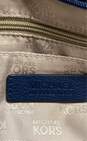 Michael Kors Navy Blue Pebbled Leather Crossbody Bag image number 4