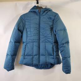 The North Face Women Blue Puffer Jacket S