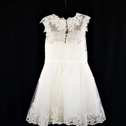 JJs House Women Mini White Lace  Dress image number 2