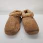 Eddie Bauer Women's Tan Suede Shearling Slippers Size XL (10.5-12) image number 2