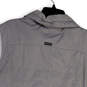 Mens Gray Mock Neck Front Pocket Sleeveless Full-Zip Puffer Vest Size 1X image number 4