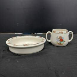 Royal Doulton Bunnykins Child's Bowl Dish and Cup Set