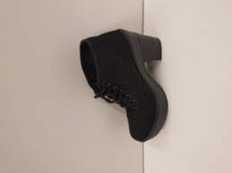 Andrea Black Block Heel Boots Size 8 alternative image
