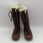 Ugg Womens Brown Round Toe Mid Calf Lace-Up Winter Boots Size 8 image number 3