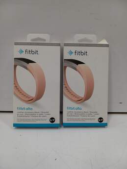 Pair of Fitbit Alta Blush Pink Bands Sz S