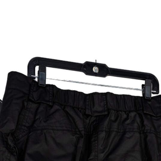 NWT Mens Black Flat Front Pockets Straight Leg Ski Pants Size X-Large image number 4