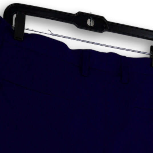 NWT Mens Blue Stretch Flat Front Slash Pocket Eagle Chino Shorts Size 38 image number 4