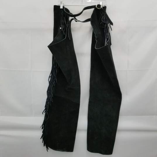 Equi-Grip Black Suede Chaps Size Large image number 2