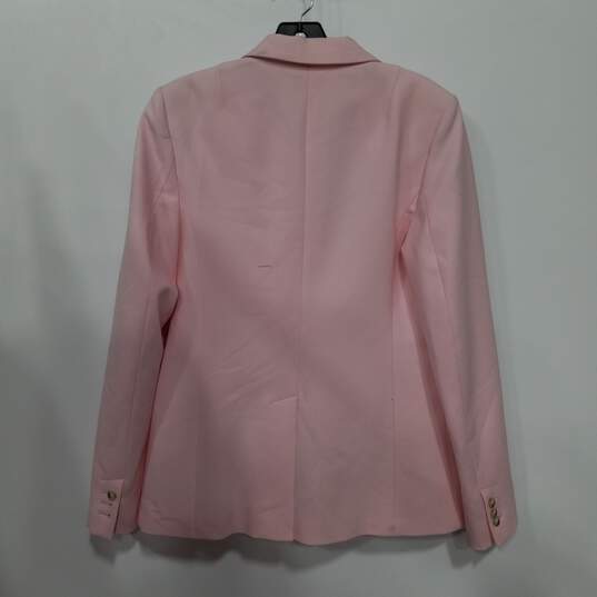 Banana Republic Women's Pink Long And Lean Blazer Size 4 Tall NWT image number 2