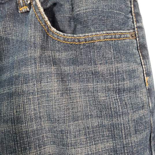 Mens Regular Fit 5 Pocket Design Denim Straight Leg Jeans Size 36X30 image number 3