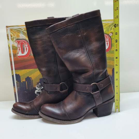 Durango Brown Leather Midcalf Boots image number 2