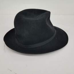 Borsalino Felt Hat Black Size 7.5