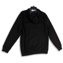 NWT Mens Black Gray Colorblock Long Sleeve Pullover Hoodie Size Medium alternative image