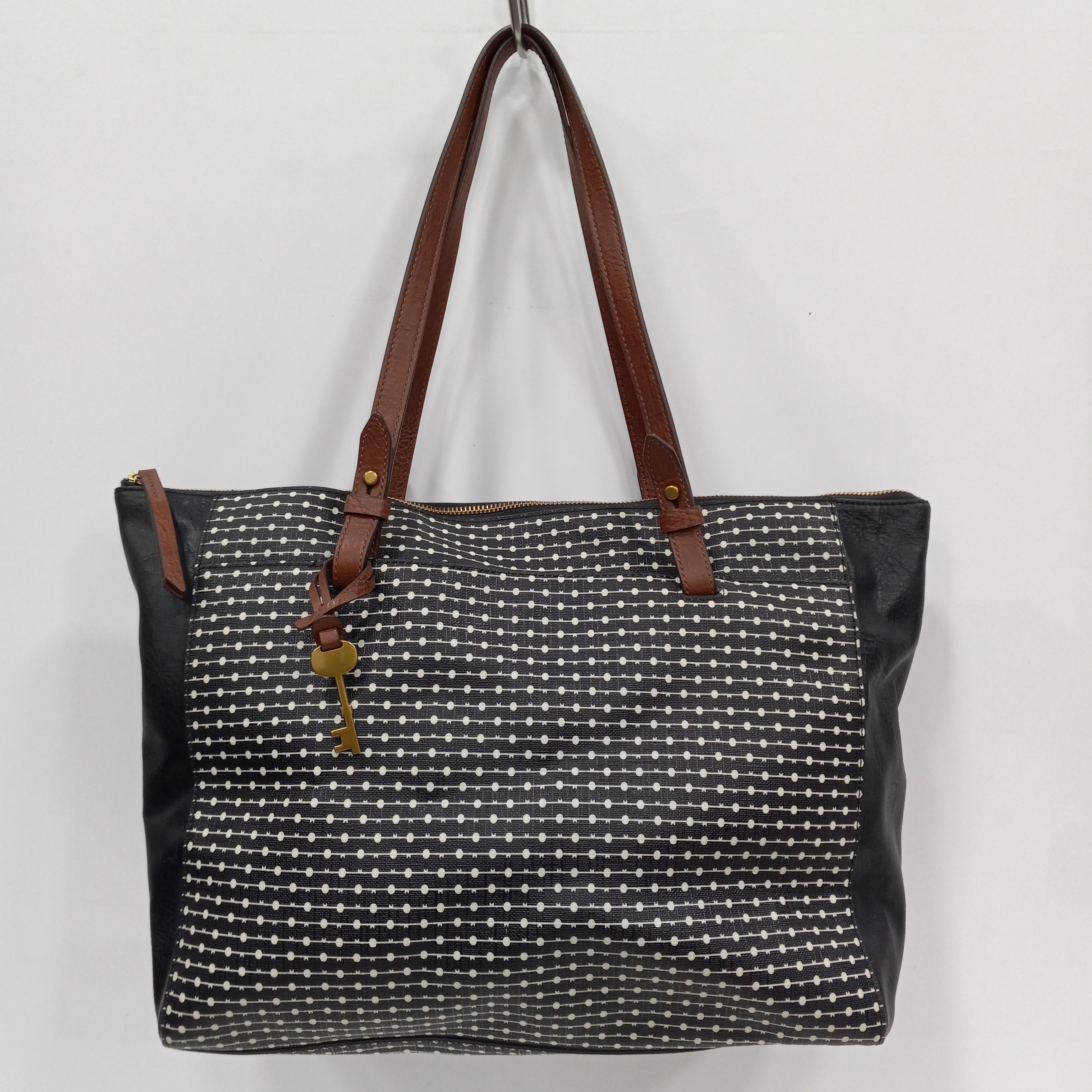 Amazon.com: Fossil Women's Jacqueline Eco-Leather Tote Bag Purse Handbag,  Black (Model: ZB1502001) : Clothing, Shoes & Jewelry