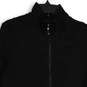 Womens Black Pleated Collared Long Sleeve Peplum Full-Zip Jacket Size XL image number 3