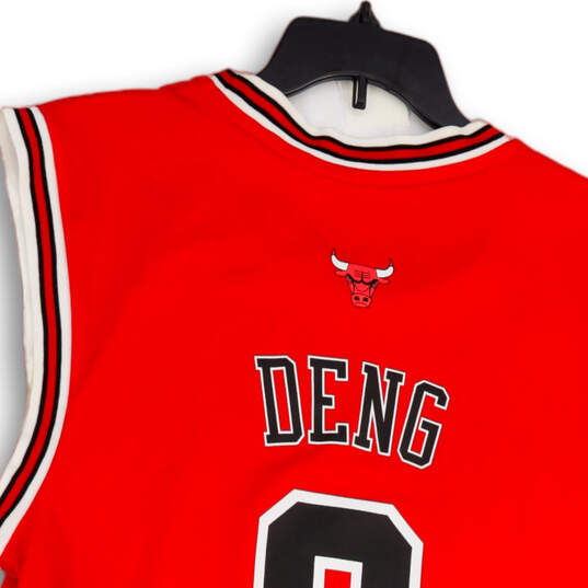 Mens Red NBA Chicago Bulls Luol Deng #9 Basketball Jersey Size Medium image number 4