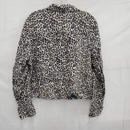 Tommy Bahama WM's 100% Linen Cheetah Print Button Jacket Size XL alternative image