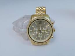 Men's Michael Kors MK-8281 Gold Tone Chronograph Watch alternative image