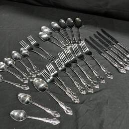 26pc Wallace Countess Stainless Steel Flatware w/2 Farberware Forks