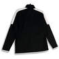 NWT Mens Black White Long Sleeve Mock Neck Full-Zip Track Jacket Size Large image number 2
