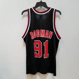 Champions Mens Black Chicago Bulls Dennis Rodman #91 NBA Jersey Size 40 alternative image