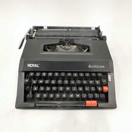 Royal Scrittore Portable Manual Typewriter W/ Case P&R