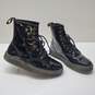 Dr. Martens Zavala Patent Leather Combat Boots Black Sz M6/L7 image number 1