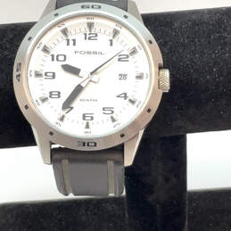 Designer Fossil AM-4278 White Round Dial Adjustable Band Analog Wristwatch