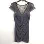 Free People Women Black Ruched Lace Dress M image number 1