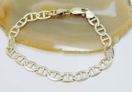 10k Yellow Gold Anchor Chain Bracelet 10.6g alternative image
