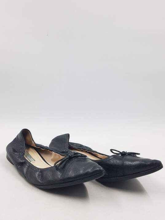 Authentic Prada Black Pointed Flats W 9.5 image number 3