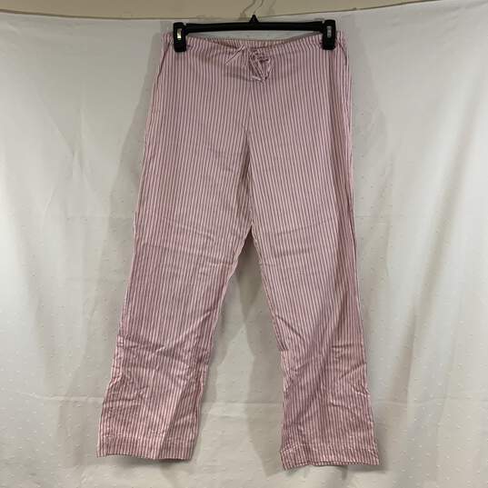 Women's Pink Striped Lauren Ralph Lauren Pajama Set, Sz. M image number 4