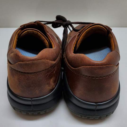 Ecco Brown/Black Leather Size 45 Shoes image number 2