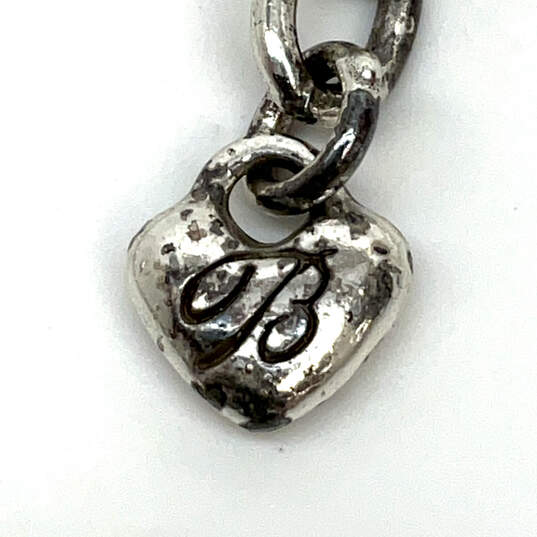 Designer Brighton Silver Tone Lobster  Double Heart Chain Pendant Necklace image number 3
