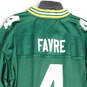 Mens Green Yellow Green Bay Packers Brett Favre #4 NFL Football Jersey Size L image number 4