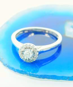 10K White Gold 0.22 CTTW Diamond Engagement Ring 2.4g alternative image