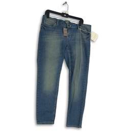 NWT J. Jill Womens Blue Denim 5-Pocket Design Medium Wash Ankle Jeans Size 16
