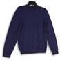 NWT Mens Blue Striped Long Sleeve Crew Neck Pullover Sweater Size Medium image number 2