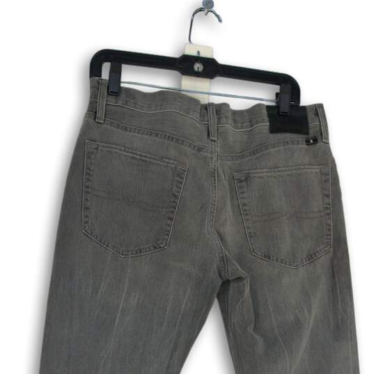 NWT Mens Gray Denim Medium Wash 5-Pocket Design Skinny Leg Jeans Size 31x34 image number 4