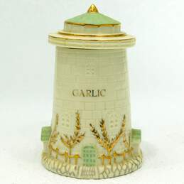 2002 Lenox Lighthouse Seaside Spice Jar Fine Ivory China Garlic