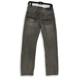 Buffalo Womens Gray Denim 5-Pocket Design Straight Leg Jeans Size 16 alternative image