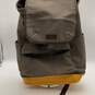 Coach Womens Brown Yellow Adjustable Shoulder Strap Inner Pockets Backpack image number 1
