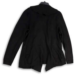 Womens Black Long Sleeve Regular Fit Cardigan Sweater Size Large alternative image