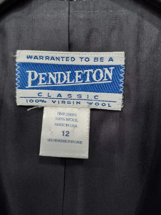Women's Pendleton Houndstooth Pure Wool Suit Skirt Set Sz 12 image number 3