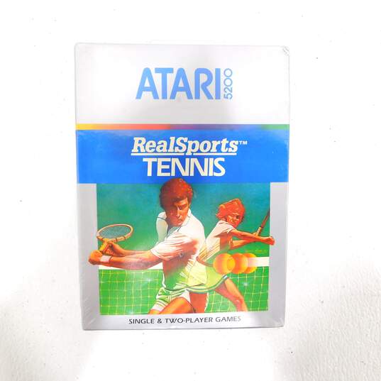 Atari 5200 Real Sports Tennis Game New Sealed In Box image number 1