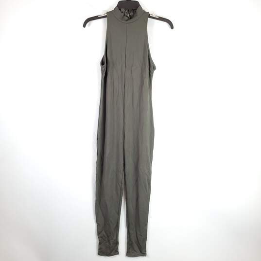 Free People Women Olive Green Tank Jumpsuit L image number 1