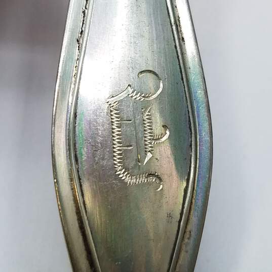 Unbranded Sterling Silver 6in Vintage Spoon Bundle 6pcs 126.2g image number 4