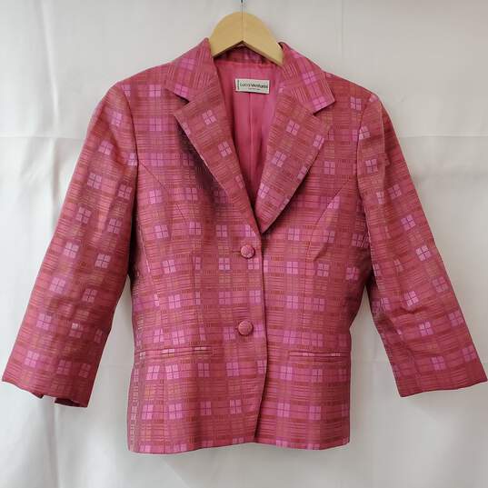 Luca Venturini Pink Silk Polyester Blazer Jacket Women's 6 image number 1