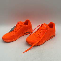 NWT Skechers Womens Uno Stand On Air 73667 Bright Neon Orange Sneaker Shoes Sz 8 alternative image