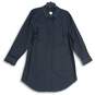 Chico's Womens Black Spread Collar 3/4 Sleeve Button-Up Shirt Size 3 image number 1